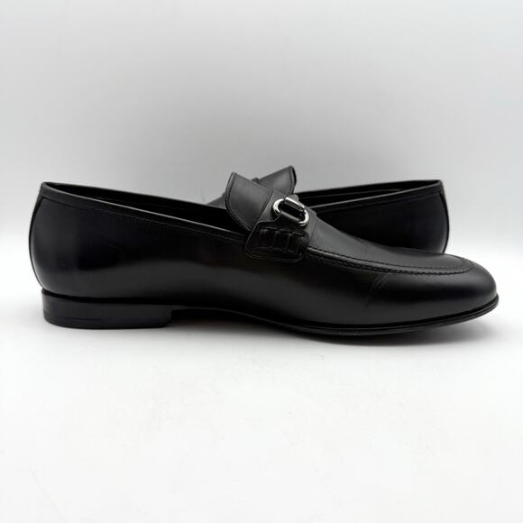 To Boot New York Mens Agostino Bit Loafer US 11.5 M EU 44.5 Black Leather NIB - Picture 5 of 13